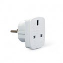 Adapter zasilania ANG/PL (Wtyk PL/Gniazdo ANG)