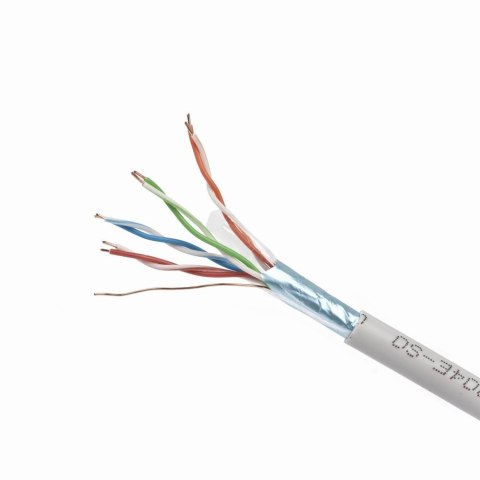 Kabel FTP-ekranowany KAT 5e drut AWG24 305m szary