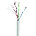 Kabel UTP KAT 5e drut AWG 24 305M szary