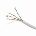 Kabel UTP KAT 5e drut AWG 24 305M szary