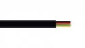 Kabel telefoniczny 4 żyły czarny 100m rolka linka