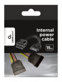 Kabel SATA (M)->SATA(F)X2 15cm