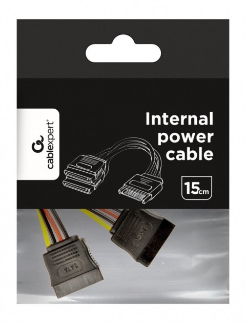 Kabel SATA (M)->SATA(F)X2 15cm