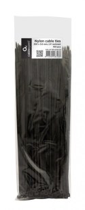 Opaska zaciskowa nylon 25cm/3.6mm (100szt) czarna