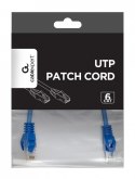 Patch cord Kat.6 UTP 0.25m niebieski