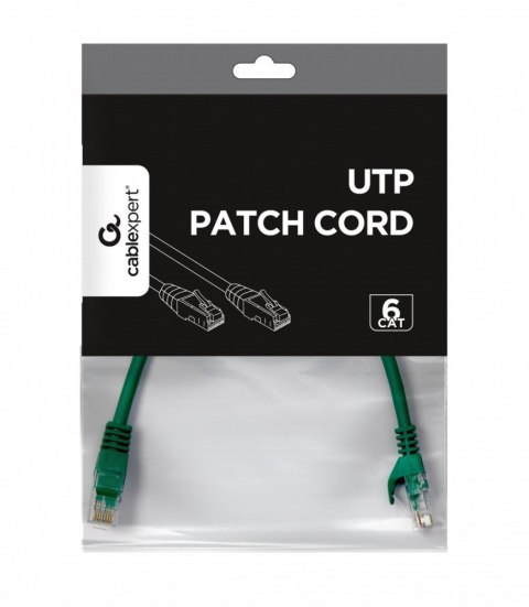 Patch cord Kat.6 UTP 0.25m zielony