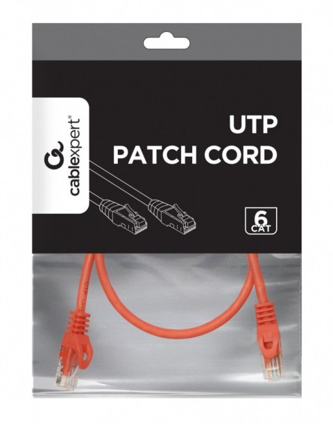 Patch cord Kat.6 UTP 0.5m czerwony