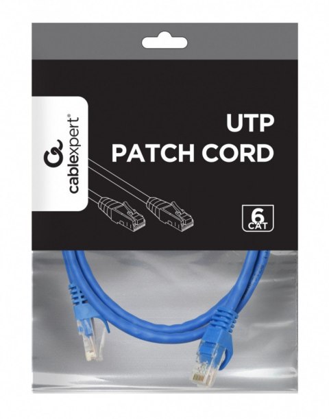 Patch cord Kat.6 UTP 0.5m niebieski
