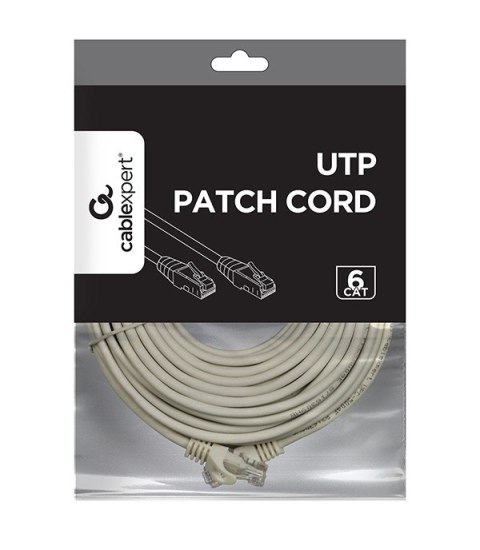 Patch cord Kat.6 UTP 10m szary