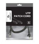 Patch cord Kat.6 UTP 1m czarny