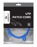 Patch cord Kat.6 UTP 1m niebieski