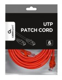 Patch cord Kat.6 UTP 3m czerwony