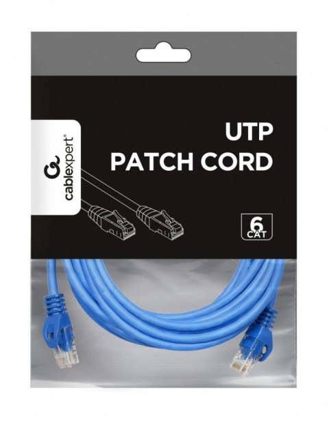 Patch cord Kat.6 UTP 3m niebieski