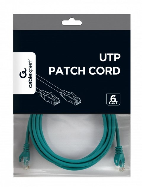 Patch cord Kat.6 UTP 3m zielony
