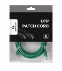 Patch cord Kat.6 UTP 5m zielony