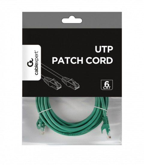 Patch cord Kat.6 UTP 5m zielony
