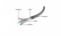 Patch cord Kat.6A S/FTP LSZHCU 0.25m żółty