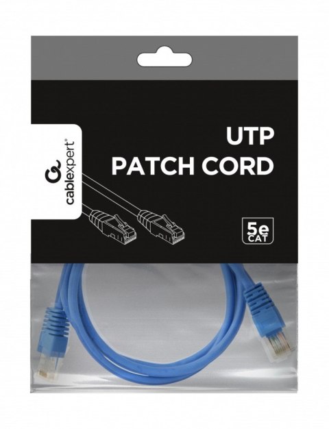 Patch cord kat.5e osłonka zalewana 1.5m niebieski