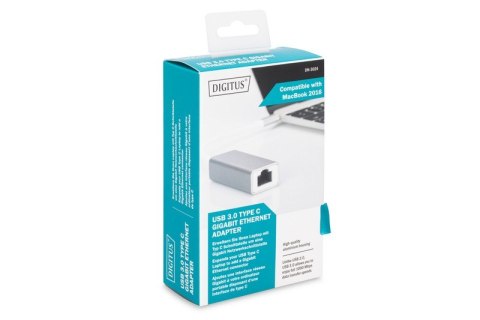 Karta sieciowa przewodowa USB 3.0 Typ C do Gigabit Ethernet 10/100/1000Mbps Karta sieciowa przewodowa USB 3.0 Typ C do Gigabit Ethernet 10/100/1000Mbps