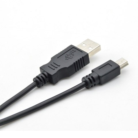 Kabel USB - Mini USB 1m. czarny Kabel USB - Mini USB 1m. czarny