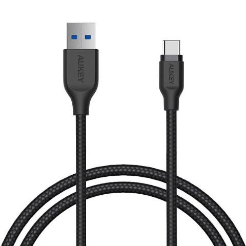 CB-AC1 kabel USB-C - USB-A 1.2m 60W PD 3A 5Gbps 20V FCP AFC Quick Charge nylonowy oplot czarny CB-AC1 kabel USB-C - USB-A 1.2m 60W PD 3A 5Gbps 20V FCP AFC Quick Charge nylonowy oplot czarny