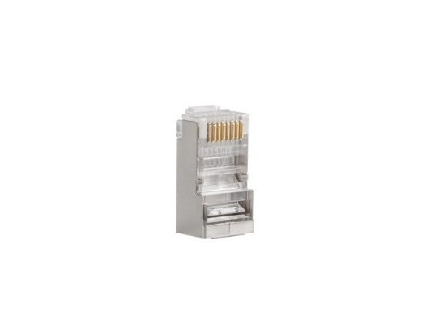 Wtyk sieciowy RJ45 8P8C kat.5E FTP (100szt) do linki i do drutu Wtyk sieciowy RJ45 8P8C kat.5E FTP (100szt) do linki i do drutu