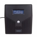 Zasilacz awaryjny UPS Line-Ineractive LCD, 1000VA/600W, 2x12V/7Ah, AVR, 4xSCHUKO, USB, RS232, RJ45