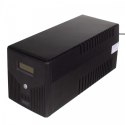 Zasilacz awaryjny UPS Line-Ineractive LCD, 1000VA/600W, 2x12V/7Ah, AVR, 4xSCHUKO, USB, RS232, RJ45