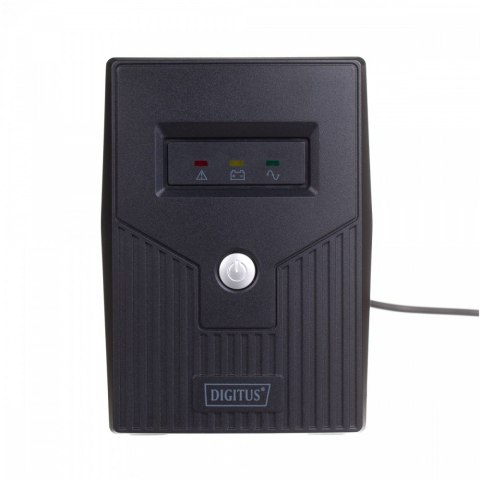 Zasilacz awaryjny UPS Line-Ineractive LED, 600VA/360W, 1x12V/7Ah, AVR, 2xSCHUKO, USB, RJ11 Zasilacz awaryjny UPS Line-Ineractive LED, 600VA/360W, 1x12V/7Ah, AVR, 2xSCHUKO, USB, RJ11