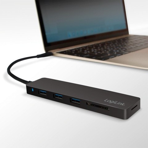 Hub USB-C 3.1, 3-porty z czytnikiem kart Hub USB-C 3.1, 3-porty z czytnikiem kart