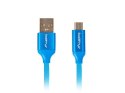 Kabel Premium USB micro BM - AM 2.0 1m niebieski QC 3.0