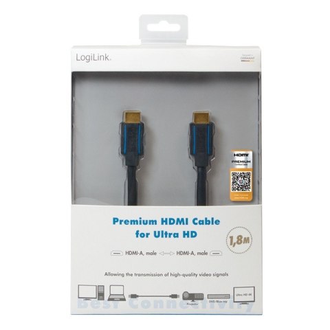 Kabel premium HDMI Ultra HD, 1.8m Kabel premium HDMI Ultra HD, 1.8m