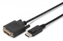 Kabel DisplayPort z zatrzaskiem 1080p 60Hz FHD Typ DP/DVI-D (24+1) M/M 2m