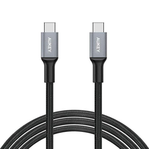 CB-CD6 kabel USB-C - USB-C 2m 60W PD 3A 20V nylonowy oplot czarny CB-CD6 kabel USB-C - USB-C 2m 60W PD 3A 20V nylonowy oplot czarny