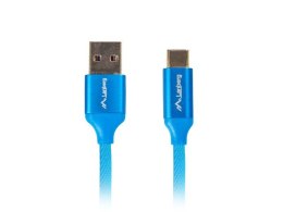 Kabel Premium USB CM - AM 2.0; 1,8m niebieski QC 3.0