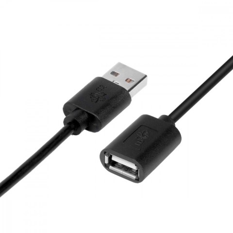 Kabel USB AM-AF 1.8 m przedłużacz czarny Kabel USB AM-AF 1.8 m przedłużacz czarny