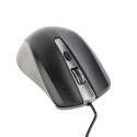 Mysz optyczna USB szaro-czarna
