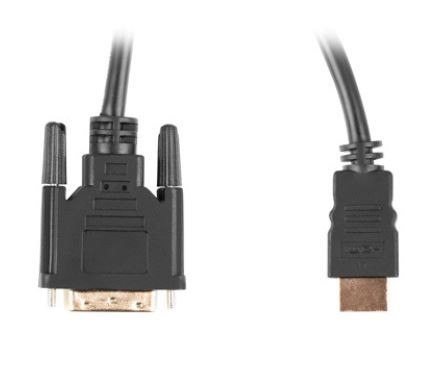 Kabel HDMI(M)-DVI-D(M) DUAL LINK 1.8 M czarny Kabel HDMI(M)-DVI-D(M) DUAL LINK 1.8 M czarny