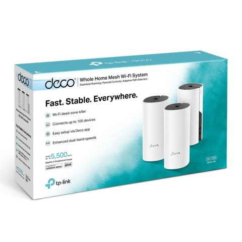 Zestaw routerów mesh Deco M4 AC1200 (3-pack) Zestaw routerów mesh Deco M4 AC1200 (3-pack)