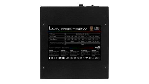 Zasilacz LUX RGB 750W 80+Bronze N.MODULAR ATX E Zasilacz LUX RGB 750W 80+Bronze N.MODULAR ATX E