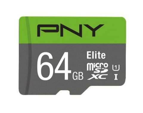 Karta pamięci MicroSDXC Elite 64GB P-SDUX64U185GW-GE Karta pamięci MicroSDXC Elite 64GB P-SDUX64U185GW-GE