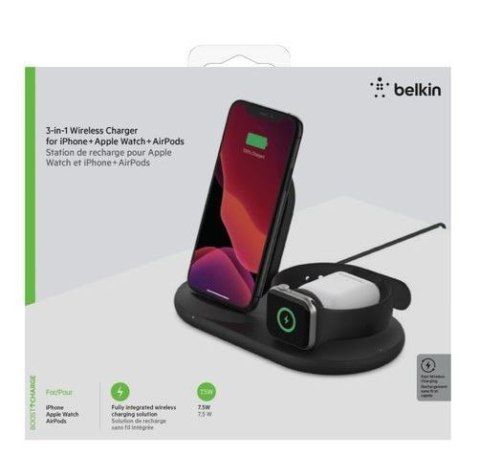 Ładowarka Wireless 3in1 pad czarna Ładowarka Wireless 3in1 pad czarna