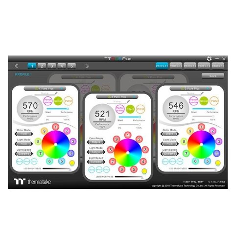 Wentylator Pure Plus 12 RGB TT Premium 3-pak (3x120mm, 500-1500 RPM) Wentylator Pure Plus 12 RGB TT Premium 3-pak (3x120mm, 500-1500 RPM)