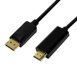 Kabel DisplayPort 1.2 do HDMI 1.4, 2m Czarny