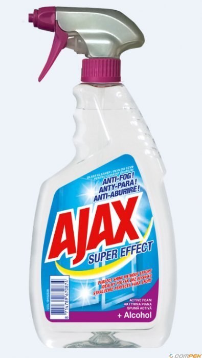 AJAX Płyn do mycia szyb 500ml SUPER EFEKT aktywna piana +alkohol 70874