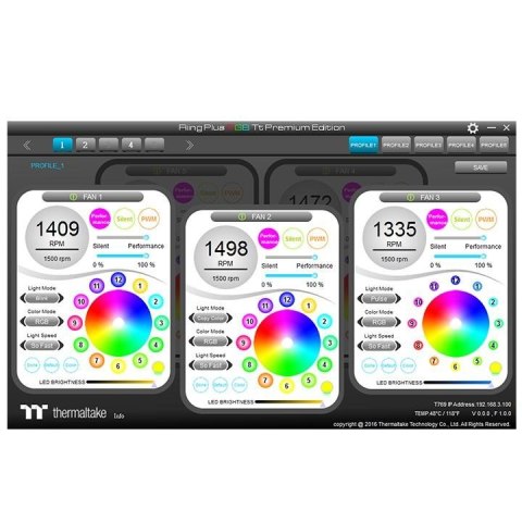 Wentylator Riing 12 RGB Plus TT Premium Ed Single bez kontrolera Wentylator Riing 12 RGB Plus TT Premium Ed Single bez kontrolera