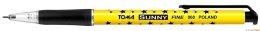 Długopis w gwiazdki AUTOMAT SUNNY z końcówką 0,7mm, czarny TO-060 Toma