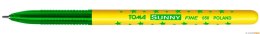 Długopis w gwiazdki SUNNY z końcówką 0,7mm, zielony TO-050 Toma