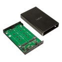 Zewnętrzna obudowa SSD 2x M.2 SATA, USB3.1 gen2, Raid