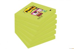 Bloczek samoprzylepny POST-IT_ Super Sticky (654-6SS-AW), 76x76mm, 1x90 kartek, zielony